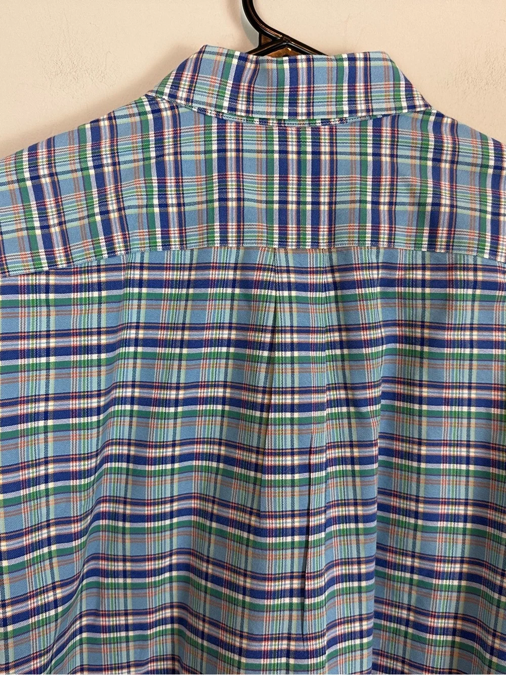 Polo Ralph Lauren Plaid Oxford Button-Down Shirt Blue Green Size  XL